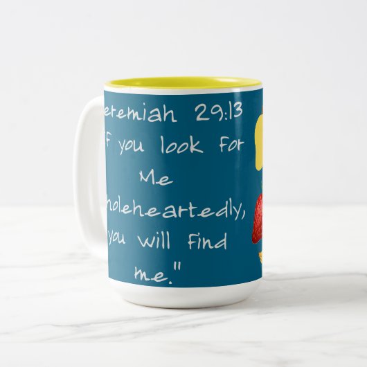 Tasse 2 Couleurs Scripture (Devant gauche)