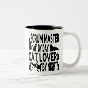 Tasse 2 Couleurs Scrum maître Amoureux des chats