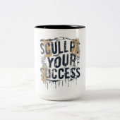 Tasse 2 Couleurs Sculter votre succès (Centre)