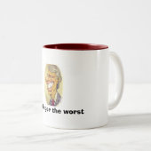 Tasse 2 Couleurs SDC_JimmyCarter, plus le plus mauvais (Devant droit)