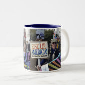 Tasse 2 Couleurs Se lèvent l'Amérique (Devant droit)