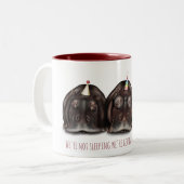 Tasse 2 Couleurs "Se préparer à faire la fête" (Devant gauche)