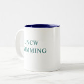 Tasse 2 Couleurs Seahawk, NATATION d'UNCW (Devant gauche)
