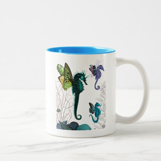Tasse 2 Couleurs Seahorse Trio Avec Ailes (Droit)