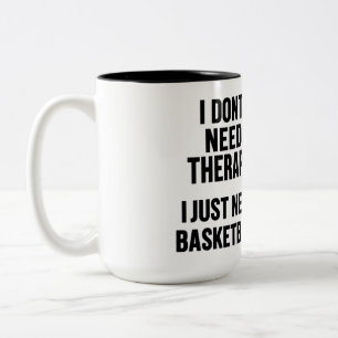 Tasse 2 Couleurs Séance de thérapie de basketball en cours