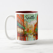 Tasse 2 Couleurs Seattle dans la pluie (Gauche)