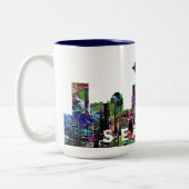 Tasse 2 Couleurs Seattle dans le graffiti (Gauche)