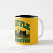 Tasse 2 Couleurs Seattle, Washington (Devant droit)