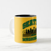 Tasse 2 Couleurs Seattle, Washington (Devant gauche)