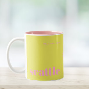 Tasse 2 Couleurs Seattle Washington souvenir moderne