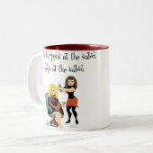 Tasse 2 Couleurs Secrets de salon de beauté (Devant gauche)