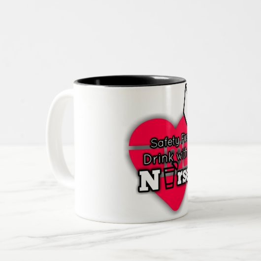 Tasse 2 Couleurs Sécurité première (Devant gauche)