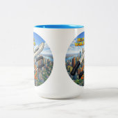 Tasse 2 Couleurs Seigneur de guerre urbain (Circulaire) (Centre)