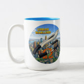 Tasse 2 Couleurs Seigneur de guerre urbain (Circulaire) (Gauche)