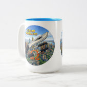 Tasse 2 Couleurs Seigneur de guerre urbain (Circulaire) (Devant gauche)