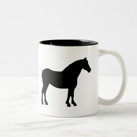 Tasse 2 Couleurs Sélections de la boue de cheval (Droit)