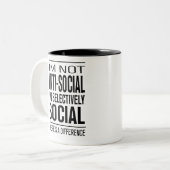 Tasse 2 Couleurs SelectivelySocial (Devant gauche)