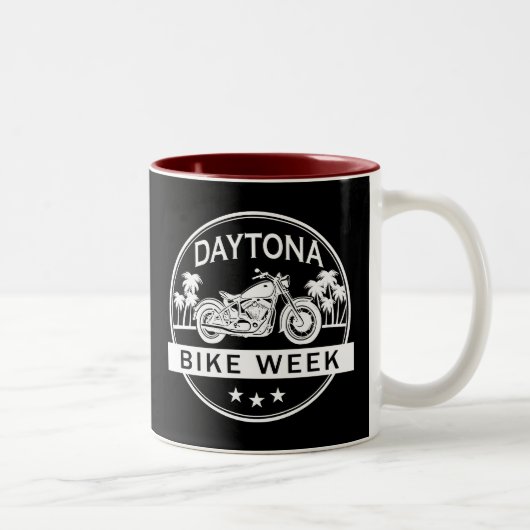 Tasse 2 Couleurs Semaine de moto de Daytona (Droit)