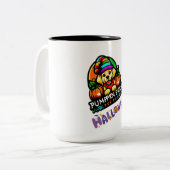 Tasse 2 Couleurs Semences de semence de joie Patch Citrouille (Devant gauche)