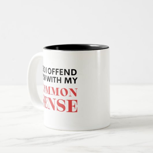 Tasse 2 Couleurs Sens commun (Devant gauche)