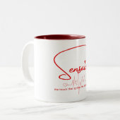 Tasse 2 Couleurs Sensation Pouls Lignée (Devant gauche)