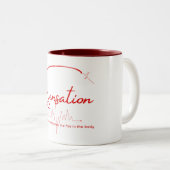 Tasse 2 Couleurs Sensation Pouls Lignée (Devant droit)