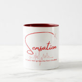 Tasse 2 Couleurs Sensation Pouls Lignée (Centre)