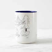 Tasse 2 Couleurs Sensations de camp de nuit de Trailpaca Stary (Centre)