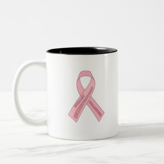 Tasse 2 Couleurs Sensibilisation à la reconstruction du sein (Gauche)