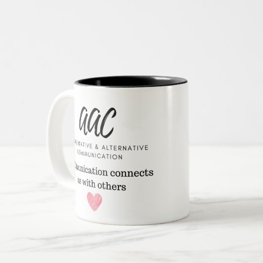 Tasse 2 Couleurs Sensibilisation à l'AAC (Devant gauche)