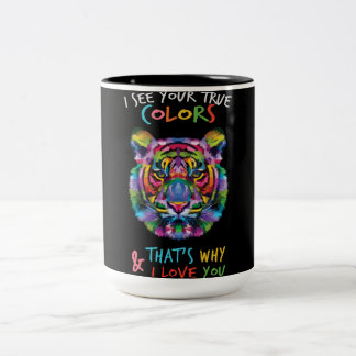 Tasse 2 Couleurs Sensibilisation sur l'autisme - Pantalon Il est ac