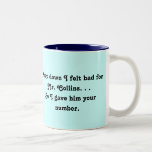 Tasse 2 Couleurs Senti mal pour M. Collins Design