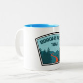 Tasse 2 Couleurs Sentier Border Route Minnesota (Devant gauche)