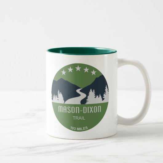Tasse 2 Couleurs Sentier Mason-Dixon (Droit)
