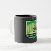 Tasse 2 Couleurs Sentier Springboard - Monroe, Oregon (Devant gauche)