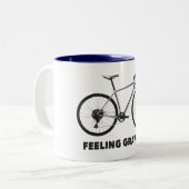 Tasse 2 Couleurs Sentir le cyclisme Gravelly (Devant gauche)