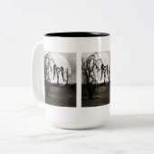 Tasse 2 Couleurs Sepia Goth Girl (Devant gauche)