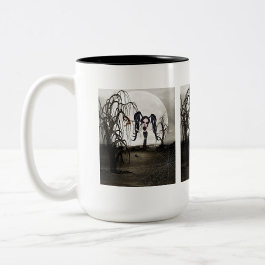 Tasse 2 Couleurs Sepia Goth Girl (Gauche)