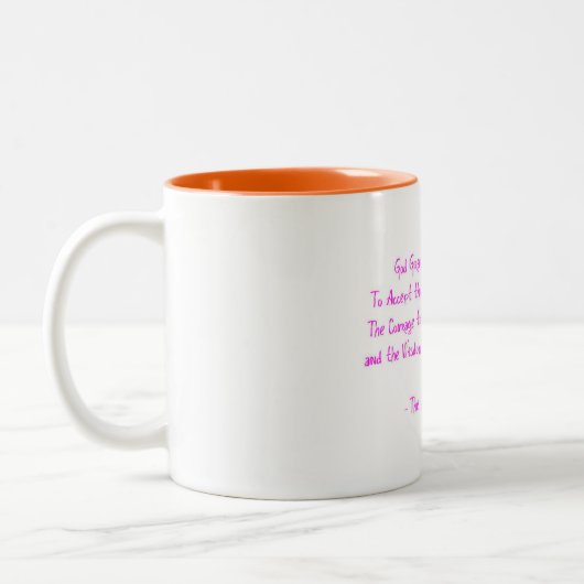 Tasse 2 Couleurs Sérénité Prière Récupération Foi Espoir Sagesse Ro (Gauche)