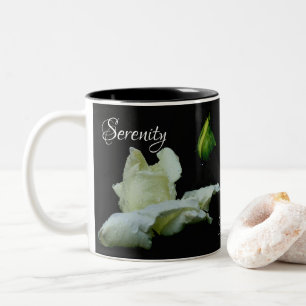 Tasse 2 Couleurs Serenity White Rosebud Mots Inspirants