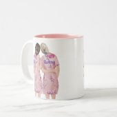 Tasse 2 Couleurs Serez-vous ma femme d'honneur ? (Devant gauche)