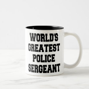 Tasse 2 Couleurs Sergent de police le plus grand du monde