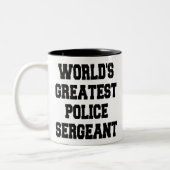 Tasse 2 Couleurs Sergent de police le plus grand du monde (Gauche)