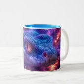 TASSE 2 COULEURS SERPENT DANS L'ESPACE (Devant droit)