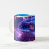 TASSE 2 COULEURS SERPENT DANS L'ESPACE (Devant gauche)