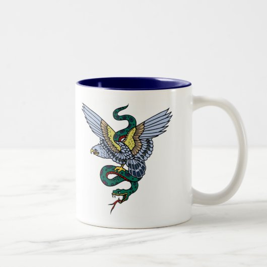 Tasse 2 Couleurs Serpent et Eagle (Droit)