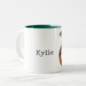 Tasse 2 Couleurs Serpent gris orange (Devant gauche)