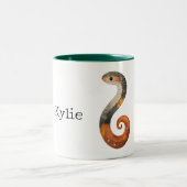 Tasse 2 Couleurs Serpent gris orange (Centre)
