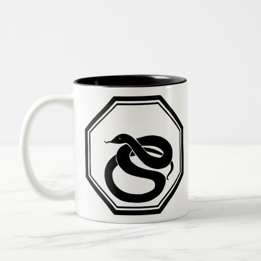 Tasse 2 Couleurs Serpent noir (Gauche)