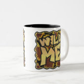 Tasse 2 Couleurs Serpent Wild Me Brown et imprimé or (Devant droit)